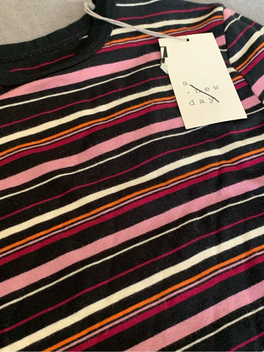 ⚡️5 for $25⚡️A New Day Striped Shirt XS NWT